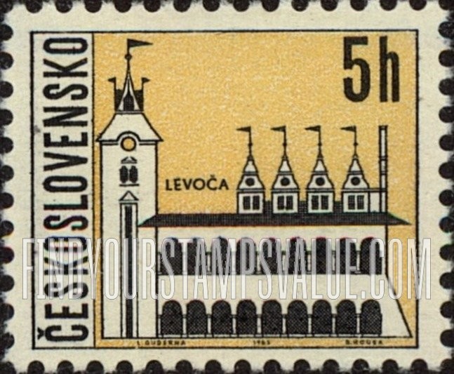 FindYourStampsValue: Views of Towns: Levoca
