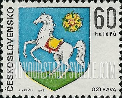 FindYourStampsValue: Arms of Regional Capitals: Ostrava (horse)