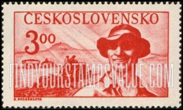 FindYourStampsValue: Farmer and farm scene