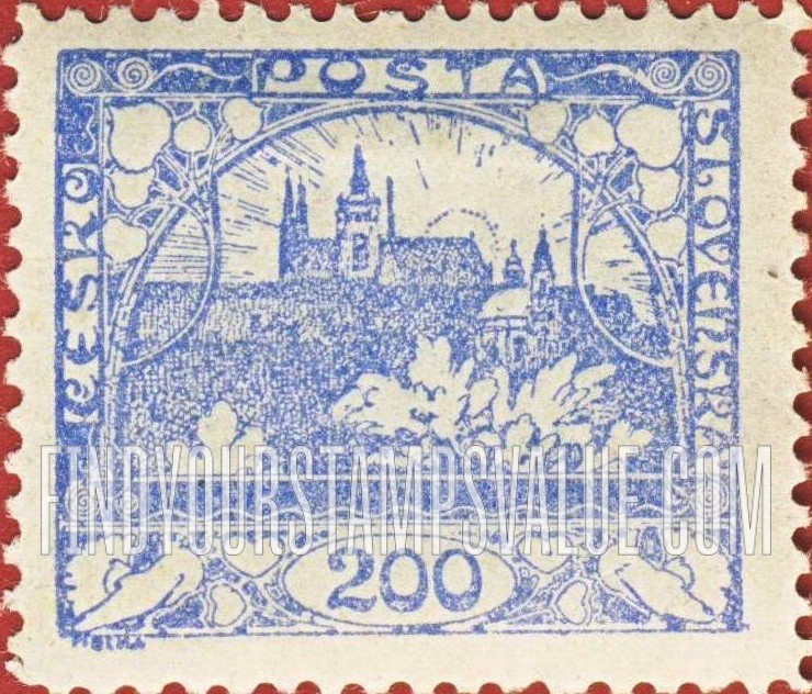 FindYourStampsValue: Hradcany at Prague