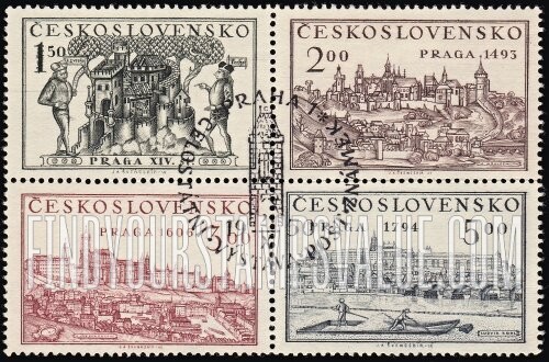 FindYourStampsValue: Prague Castle, Prague 1493, 1606,1794