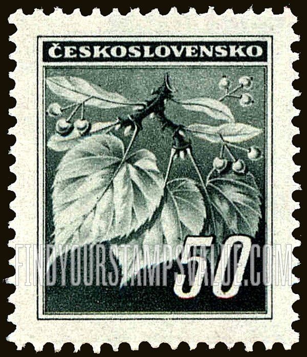 FindYourStampsValue: Linden Leaves and Buds