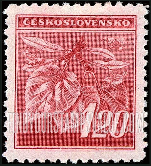 FindYourStampsValue: Linden Leaves and Buds