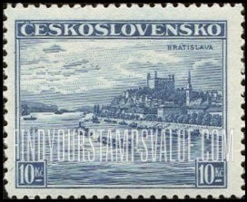 FindYourStampsValue: Castle Ruins at Bratislava