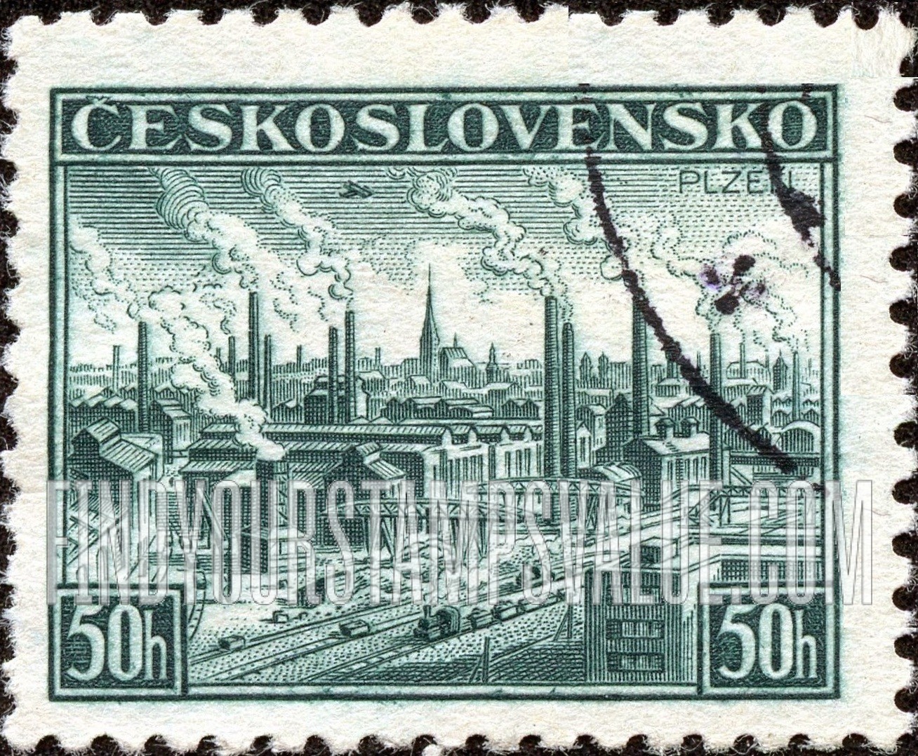 FindYourStampsValue: View of Pilsen