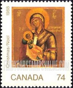 FindYourStampsValue: Christmas: Virgin and Child, diff.