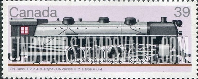 FindYourStampsValue: Locomotives Type of 1984: CN U2a