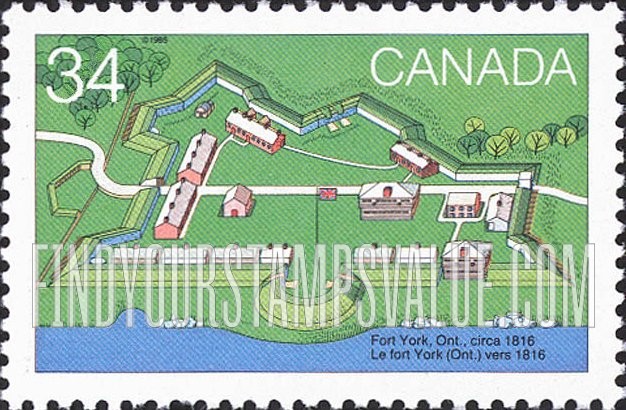 FindYourStampsValue: Fort York, Ontario