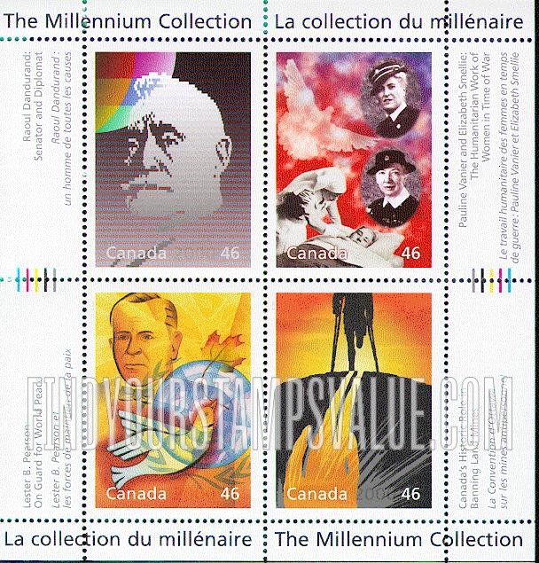 FindYourStampsValue: Millenium: Humanitarians and Peacekeepers