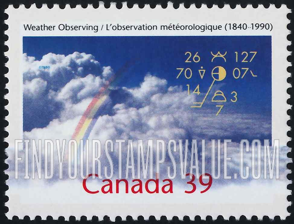 FindYourStampsValue: Weather Observations in Canada, 150th Anniversary