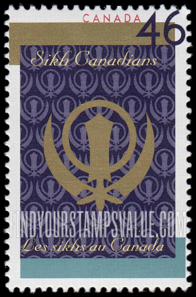 FindYourStampsValue: Baisakhi, Religious Holiday of Sikh Canadians, 300th Anniversary