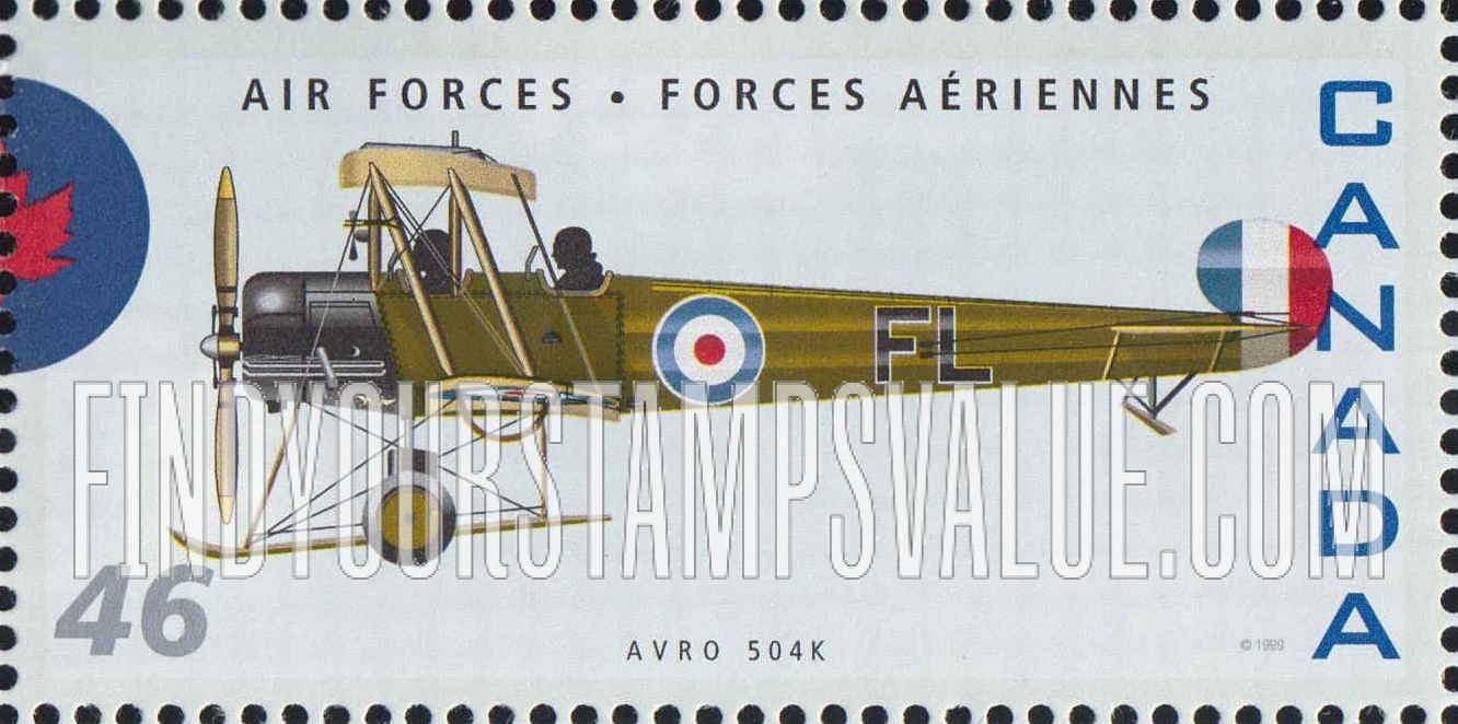 FindYourStampsValue: Airplanes: Avro 504K