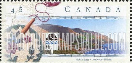 FindYourStampsValue: Scenic Canadian Highways: The Cabot Trail, Nova Scotia