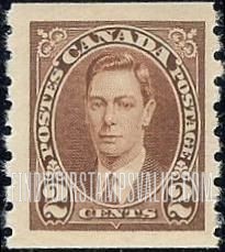 FindYourStampsValue: Coil Stamps: George VI Types of 1937