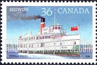 FindYourStampsValue: Steamships: Segwun, 1887