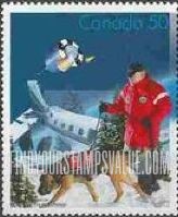 FindYourStampsValue: Search and Rescue: Rescuer and dog at plane crash