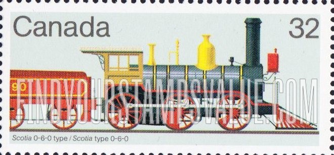 FindYourStampsValue: Steam Locomotives: Scotia
