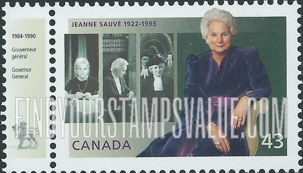 FindYourStampsValue: Jeanne Sauve (1922-93), Governor General