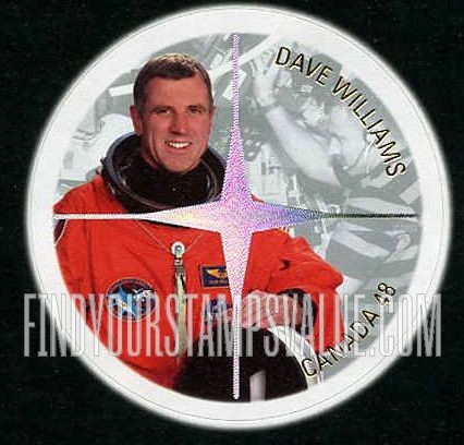 FindYourStampsValue: Canadian Astronauts: Dave Williams