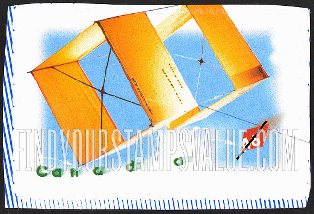FindYourStampsValue: Kites: Gibson Girl, manufactured box kite (rectangular)