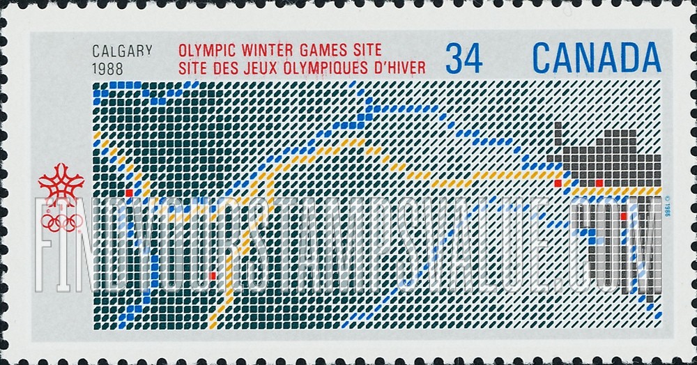 FindYourStampsValue: Southwestern Alberta, Computer Design Map