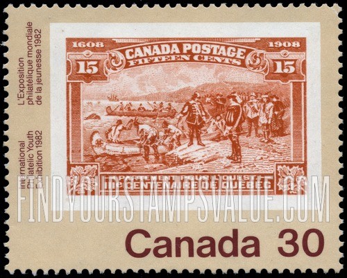 FindYourStampsValue: CANADA β82 Intl. Philatelic Youth Exhibition, Toronto, May 20-24, No. 102