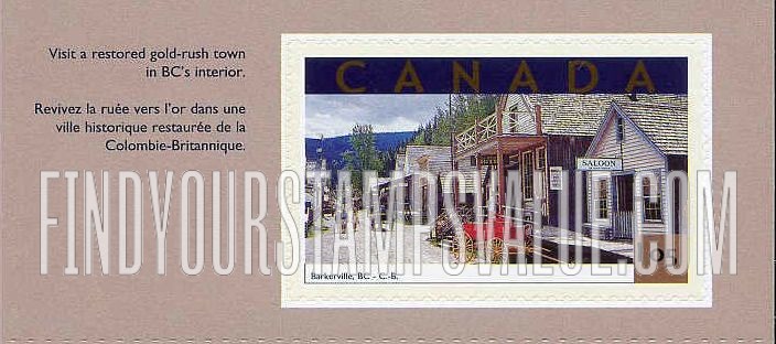 FindYourStampsValue: Tourist Attractions: Barkerville, British Columbia