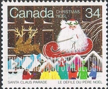 FindYourStampsValue: Santa Claus Parade: Santa Claus