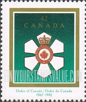 FindYourStampsValue: Order of Canada, 25th anniversary
