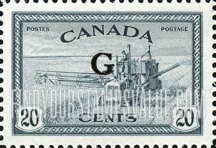 FindYourStampsValue: Official Stamps - Combine overprinted in black