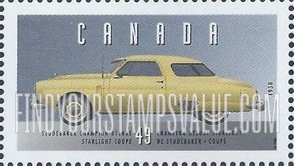 FindYourStampsValue: 1950 Studebaker Champion Deluxe Starlight Coupe