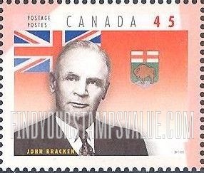 FindYourStampsValue: John Bracken (1883-1969), Manitoba