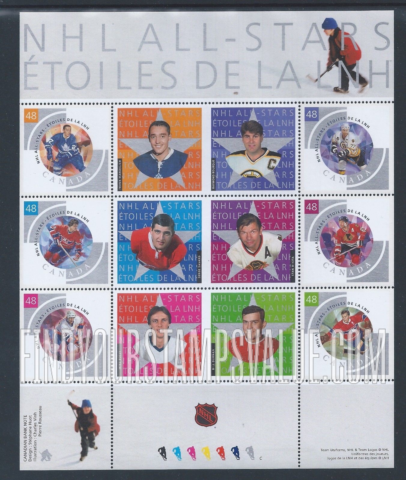 FindYourStampsValue: National Hockey League Stars