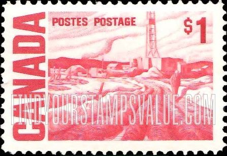 FindYourStampsValue: Oilfield near Edmonton, by H. G. Glyde.