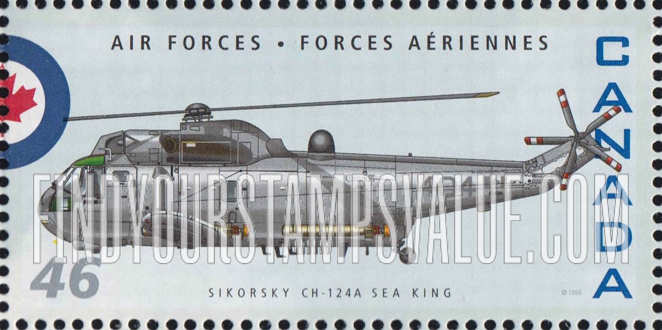 FindYourStampsValue: Sikorsky CH-124A Sea King helicopter