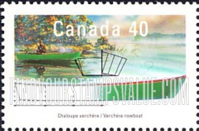 FindYourStampsValue: Small Craft Type of 1989: Verchere rowboat