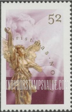 FindYourStampsValue: Christmas: "Adoring Angel" raising hand