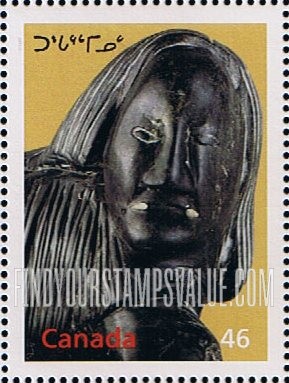 FindYourStampsValue: Canada’s First People: Inuit sculpture of shaman