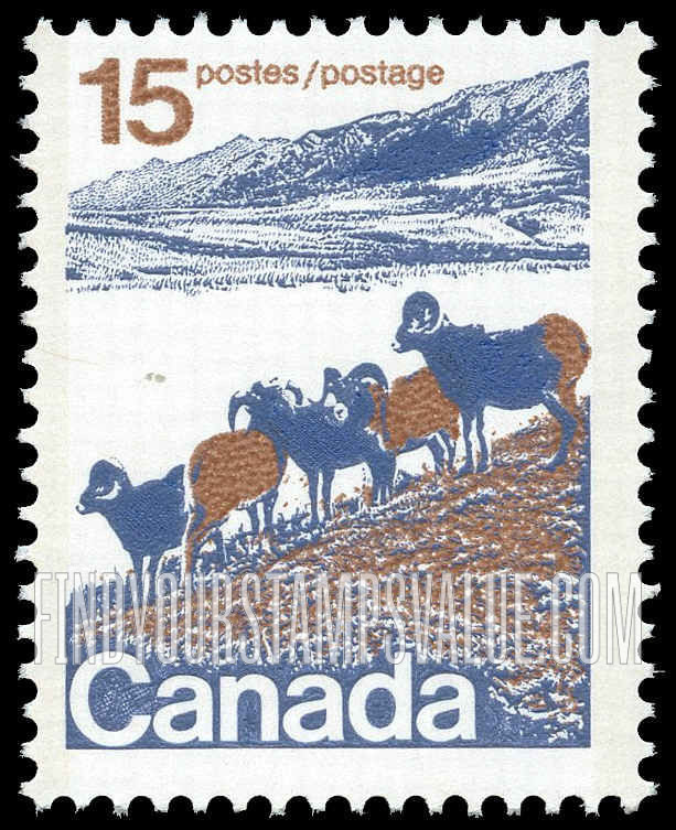 FindYourStampsValue: Mounttain sheep, Western Canada