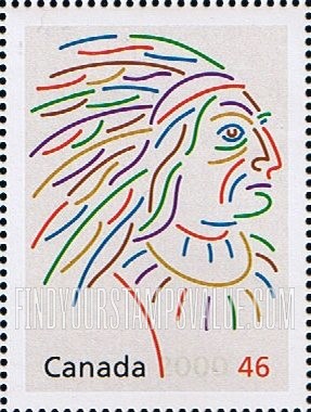 FindYourStampsValue: Canada’s First People: Chief Pontiac (c. 1720-69)