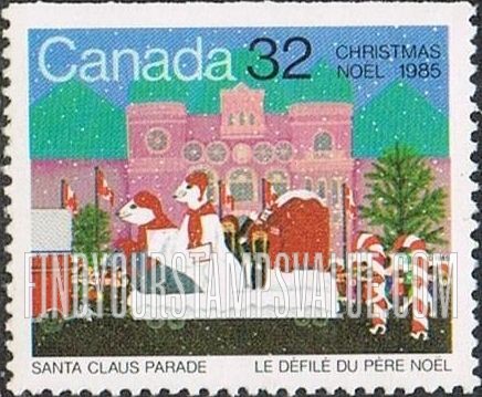FindYourStampsValue: Santa Claus Parade: Polar float
