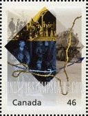 FindYourStampsValue: Engineering and Technological Marvels: Map of Rogers Pass, locomotive, tunnel diggers