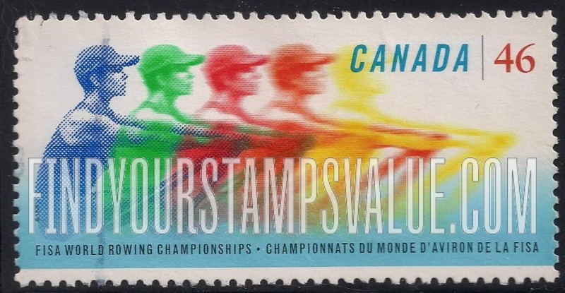 FindYourStampsValue: 23rd World Rowing Championships, St. Catherines, Ontario