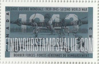 FindYourStampsValue: World War II Type of 1989: Bomber forces
