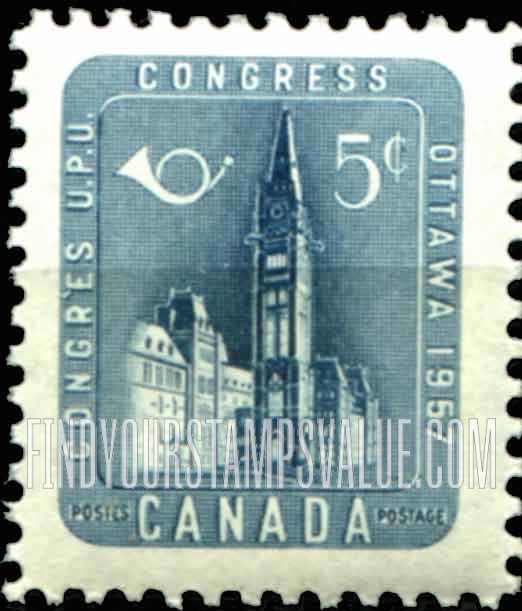 FindYourStampsValue: Parliament Building, Ottawa