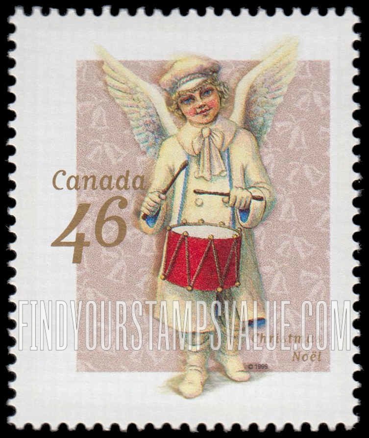 FindYourStampsValue: Christmas: Angel, drum