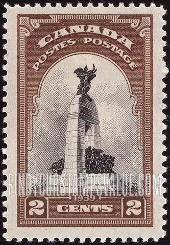 FindYourStampsValue: War Memorial, Ottawa