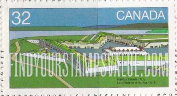 FindYourStampsValue: Halifax Citadel, Nova Scotia