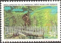 FindYourStampsValue: Etienne Brule (c. 1592-1633), 1st European to see the Great Lakes