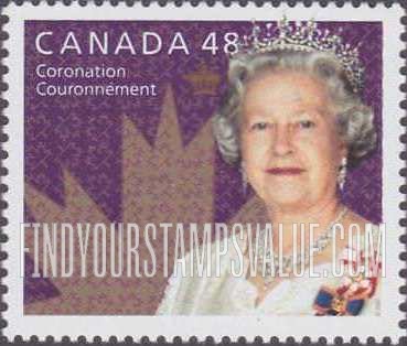 FindYourStampsValue: Coronation of Queen Elizabeth II, 50th anniversary